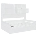 Daybed With All-In-One Cabinet And Shelf