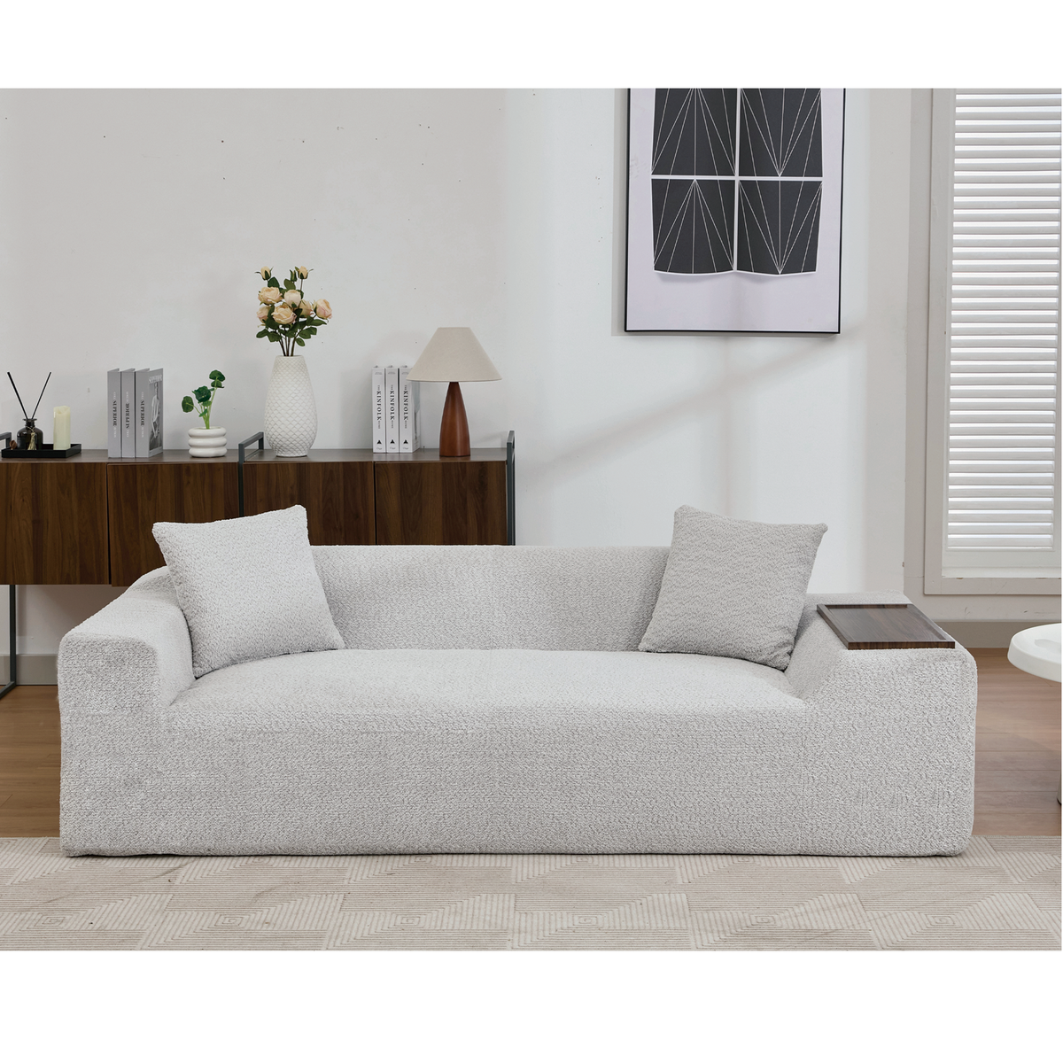 2 Piece Boucle Cloud Sofa Set, photo 9 of 10