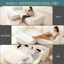 3-In-1 Convertible Sleeper Sofa With Movable Ottoman For Living Room by HouseOfZazla