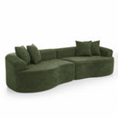 4 Seater Curved Cloud Sectional Sofa by HouseOfZazla