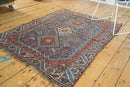 4x5 Antique Qashqai Square Rug