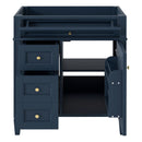 Bathroom Vanity With 2 Drawers And Tip-Out Drawer, Storage Cabinet by HouseOfZazla