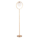 Moon - Contemporary Floor Lamp - Gold / Frosted