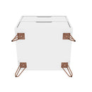 Rockefeller - Nightstand With 2 Drawers - White by HouseOfZazla