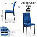 High Back Nordic Dining Chair Modern Fabric Chair With Legs (Set of 2) by HouseOfZazla