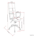 Foley - Swivel Office Chair - Distressed Blue