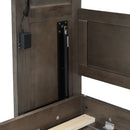 Murphy Bed With LED Light, Foldable Wall Bed Cabinet by HouseOfZazla