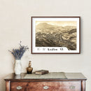 Vintage Map of Ludlow, Vermont 1885