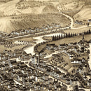 Vintage Map of Ludlow, Vermont 1885