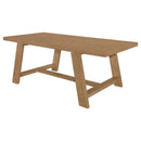 Gavilon - Rectangular Trestle Base Dining Table - Brown by HouseOfZazla