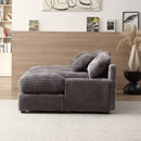 74.8" Modern Luxury Twins Sofa Couch for Living Room Quality Corduroy Upholstery Sleeper Sofa Bed Daybed Grey