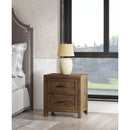 Rustic 2 Drawer Nightstand - Brown - Wood by HouseOfZazla