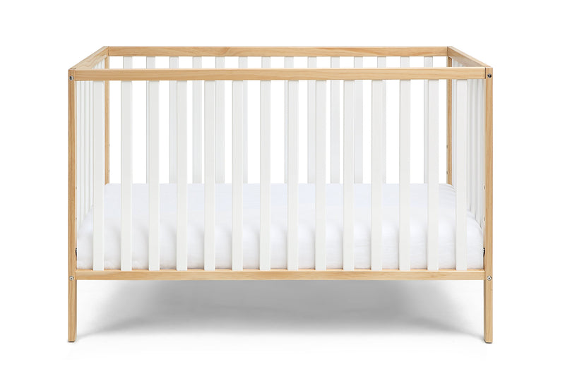 Walker Edison | Deux Remi 3-in-1 Convertible Island Crib Natural/White