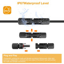 10 Pairs Solar Panel Connectors Solar Wire Adapter Male/Female IP67 Waterproof Connector Solar Panel Wire Connector