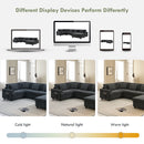 U Shaped Sectional Sofa 6 Seat Couch Set With Oversized Ottoman, Hidden Armrest Storage And Cup Holders USB Charging Ports Wide Seat Sofa by HouseOfZazla