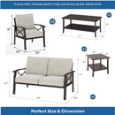 Patio Furniture Set with Coffee Table and Cushions for Backyard by HouseOfZazla
