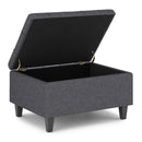 Harrison - Upholstered Coffee Table Storage Ottoman by HouseOfZazla