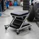 2-in-1 Mechanic Creeper & Z-Seat with 6 Swivel Casters by LJGDeals