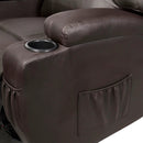Ergonomic Heated Massage Recliner Sofa Chair Deluxe Lounge Executive w/ Control-brown by LJGDeals