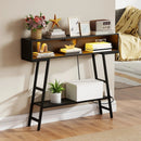 40" Console Table with Charging Station and LED Lights by LJGDeals