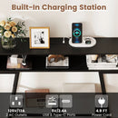 40" Console Table with Charging Station and LED Lights by LJGDeals