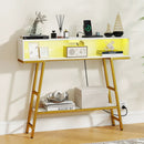 40" Console Table with Charging Station and LED Lights by LJGDeals