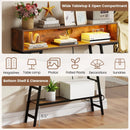 40" Console Table with Charging Station and LED Lights by LJGDeals