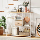 40 Inch Console Table Behind Sofa Couch with Storage by LJGDeals