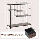40 Inch Console Table Behind Sofa Couch with Storage by LJGDeals