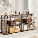 40 Inch Console Table Behind Sofa Couch with Storage by LJGDeals