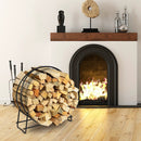 30-Inch Tubular Steel Log Hoop Firewood Storage Rack by LJGDeals