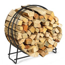 30-Inch Tubular Steel Log Hoop Firewood Storage Rack by LJGDeals
