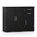 40 Inch Modern Kitchen Sideboard Buffet Cabinet with 2 Drawers and Adjustable Shelf by LJGDeals