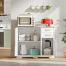 40 Inch Modern Kitchen Sideboard Buffet Cabinet with 2 Drawers and Adjustable Shelf by LJGDeals