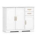 40 Inch Modern Kitchen Sideboard Buffet Cabinet with 2 Drawers and Adjustable Shelf by LJGDeals