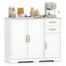 40 Inch Modern Kitchen Sideboard Buffet Cabinet with 2 Drawers and Adjustable Shelf by LJGDeals