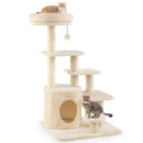 40 Inch Multi-level Cat Tower with Condo and Dangling Jingle Ball by LJGDeals