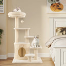 40 Inch Multi-level Cat Tower with Condo and Dangling Jingle Ball by LJGDeals