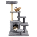 40 Inch Multi-level Cat Tower with Condo and Dangling Jingle Ball by LJGDeals