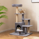 40 Inch Multi-level Cat Tower with Condo and Dangling Jingle Ball by LJGDeals