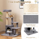 40 Inch Multi-level Cat Tower with Condo and Dangling Jingle Ball by LJGDeals