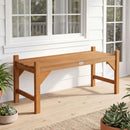 40-Inch Outdoor Bench with Contoured Seat - Set of 2 by LJGDeals