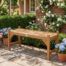 40-Inch Outdoor Bench with Contoured Seat - Set of 2 by LJGDeals