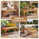 40-Inch Outdoor Bench with Contoured Seat - Set of 2 by DirectDeals