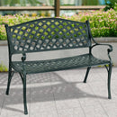 40 Inch Outdoor Aluminum Antique Garden Patio Bench by LJGDeals