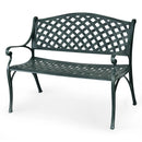 40 Inch Outdoor Aluminum Antique Garden Patio Bench by LJGDeals