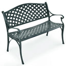40 Inch Outdoor Aluminum Antique Garden Patio Bench by LJGDeals