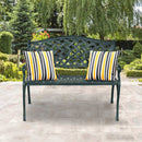 40 Inch Outdoor Aluminum Antique Garden Patio Bench by LJGDeals