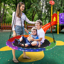 40 Inches Saucer Tree Swing Round with Lights for Kids and Adults