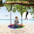 40 Inches Saucer Tree Swing Round with Lights for Kids and Adults by LJGDeals
